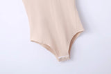 Solid Ribbed Bodysuit