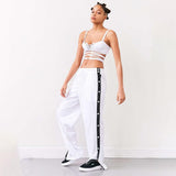 Button Up Side Stripe Trousers