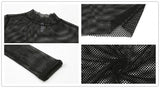 Meshed Turtleneck Shirt