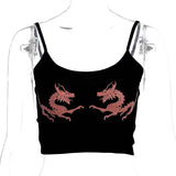 Dragon Cropped Camisole Top