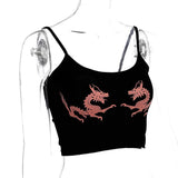 Dragon Cropped Camisole Top