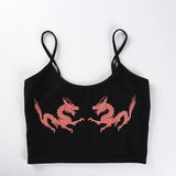 Dragon Cropped Camisole Top