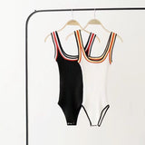 Vintage Tri Tone Knitted Body Suit