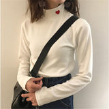 Hearts Mock Turtleneck Sweaters