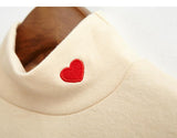 Hearts Mock Turtleneck Sweaters