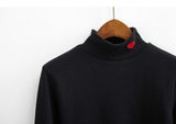 Hearts Mock Turtleneck Sweaters
