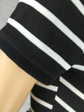 Striped Fitted Mini Shirt Dress