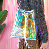 Iridescent Holographic Shoulder Bag