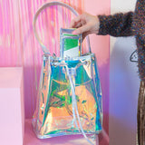 Iridescent Holographic Shoulder Bag