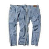 Two Tone Striped Straight Denim