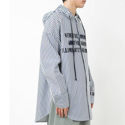 "Illuminate Your Own Light" Buttoned Hooded Shirt