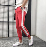 Tri Tone Striped Sports Joggers