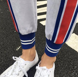 Tri Tone Striped Sports Joggers