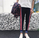 Tri Tone Striped Sports Joggers
