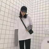 Harajuku Striped Layer Tee