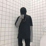 Harajuku Striped Layer Tee
