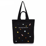 "Dear My Universe" Embroidered Tote Bag