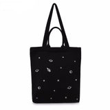 "Dear My Universe" Embroidered Tote Bag