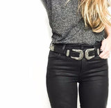 Two Sided Buckled Belt