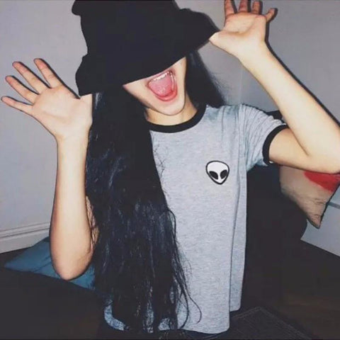 Alien Embroidered Tee