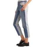 Two Toned Straight Jeans