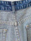 Two Toned Straight Jeans