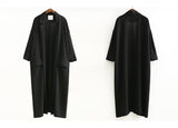 Cotton Black Long Jacket