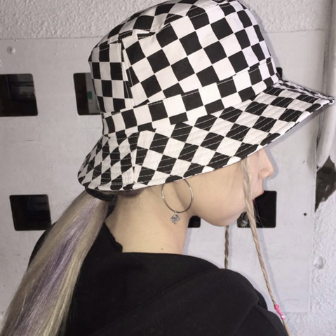 Checkered Bucket Hat