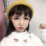 Cut Out Hearts Mock Turtleneck Sweater