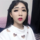 Cut Out Hearts Mock Turtleneck Sweater