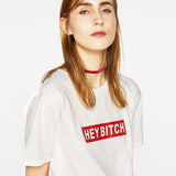 "Hey Bitch" Box Logo Tee