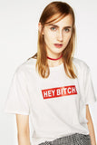 "Hey Bitch" Box Logo Tee