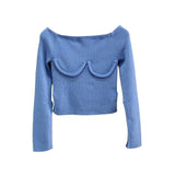 Off The Shoulder "Boob" Sweater