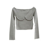 Off The Shoulder "Boob" Sweater