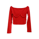 Off The Shoulder "Boob" Sweater