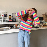 Rainbow Gradient Long Sleeve Shirt