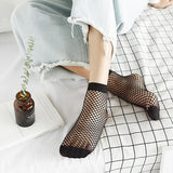 Black Fishnet Ankle Socks