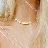Olive Branch Choker Necklace