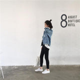 Classic Distressed Oversized Denim Jacket