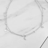 Moon And Stars Necklace