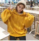 Oversized Batwing Sleeve Basic Hoodie