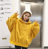 Oversized Batwing Sleeve Basic Hoodie