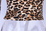 Wide Shoulder Leopard Top