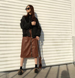 Zip Up Knitted Turtleneck Sweater