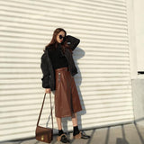 Zip Up Knitted Turtleneck Sweater