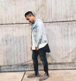 Premium Distressed Denim Jacket