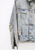Premium Distressed Denim Jacket