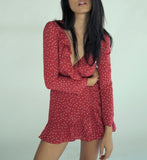 Ruffled Star Mini Dress