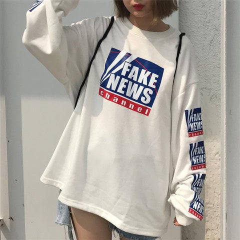 "FAKE NEWS" Long Sleeve Shirt