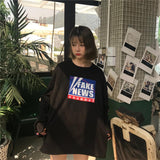 "FAKE NEWS" Long Sleeve Shirt